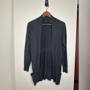 Kersh Charcoal Open Front Cardigan